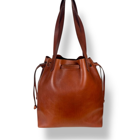 Madewell Leather Transport Drawstring Tote - Picture 2 of 12